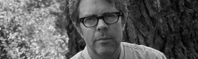 Jonathan Franzen in zwart-wit