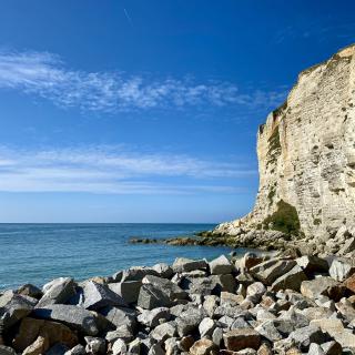 krijtrotsen aan zee