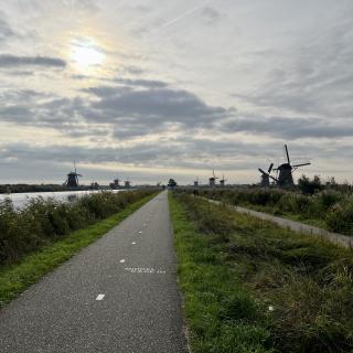 molens langs het fietspad