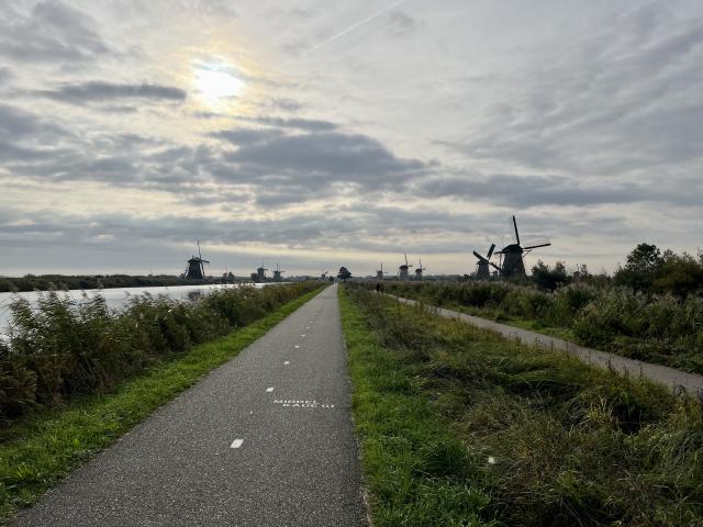 molens langs het fietspad