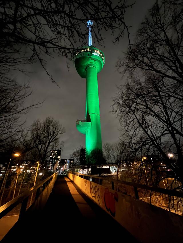 euromast groen uitgelicht