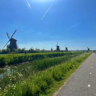 molens langs het fietspad
