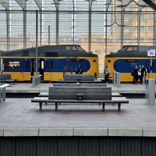 perrons van een station